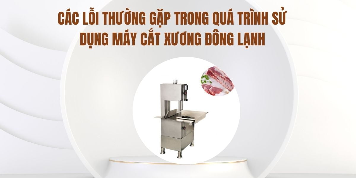 Các lỗi thường gặp trong quá trình sử dụng máy cắt xương đông lạnh