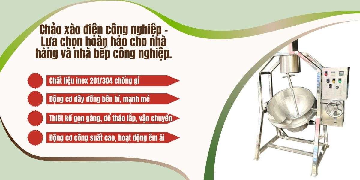 Chảo xào điện công nghiệp - Lựa chọn hoàn hảo cho nhà hàng và nhà bếp công nghiệp Chảo xào điện công nghiệp - Lựa chọn hoàn hảo cho nhà hàng và nhà bếp công nghiệp