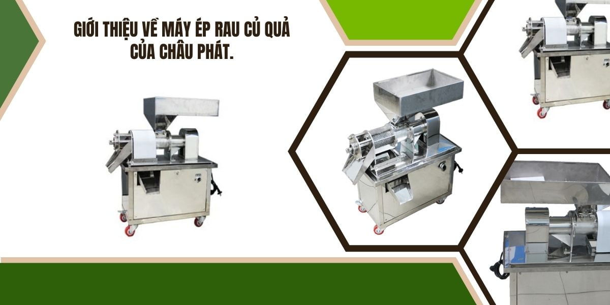 Giới thiệu về máy ép rau củ quả của Châu Phát