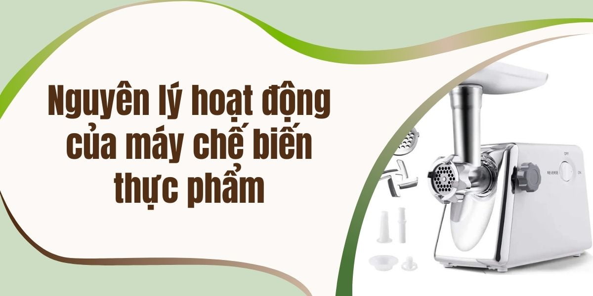 Nguyên lý hoạt động của máy chế biến thực phẩm