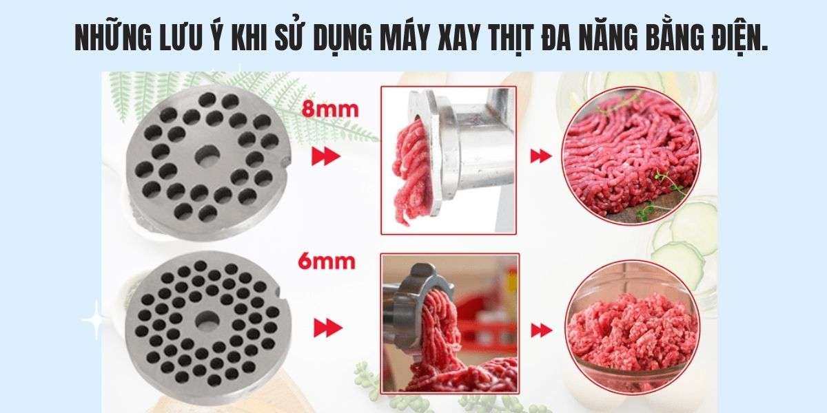 Những lưu ý khi sử dụng máy xay thịt đa năng bằng điện